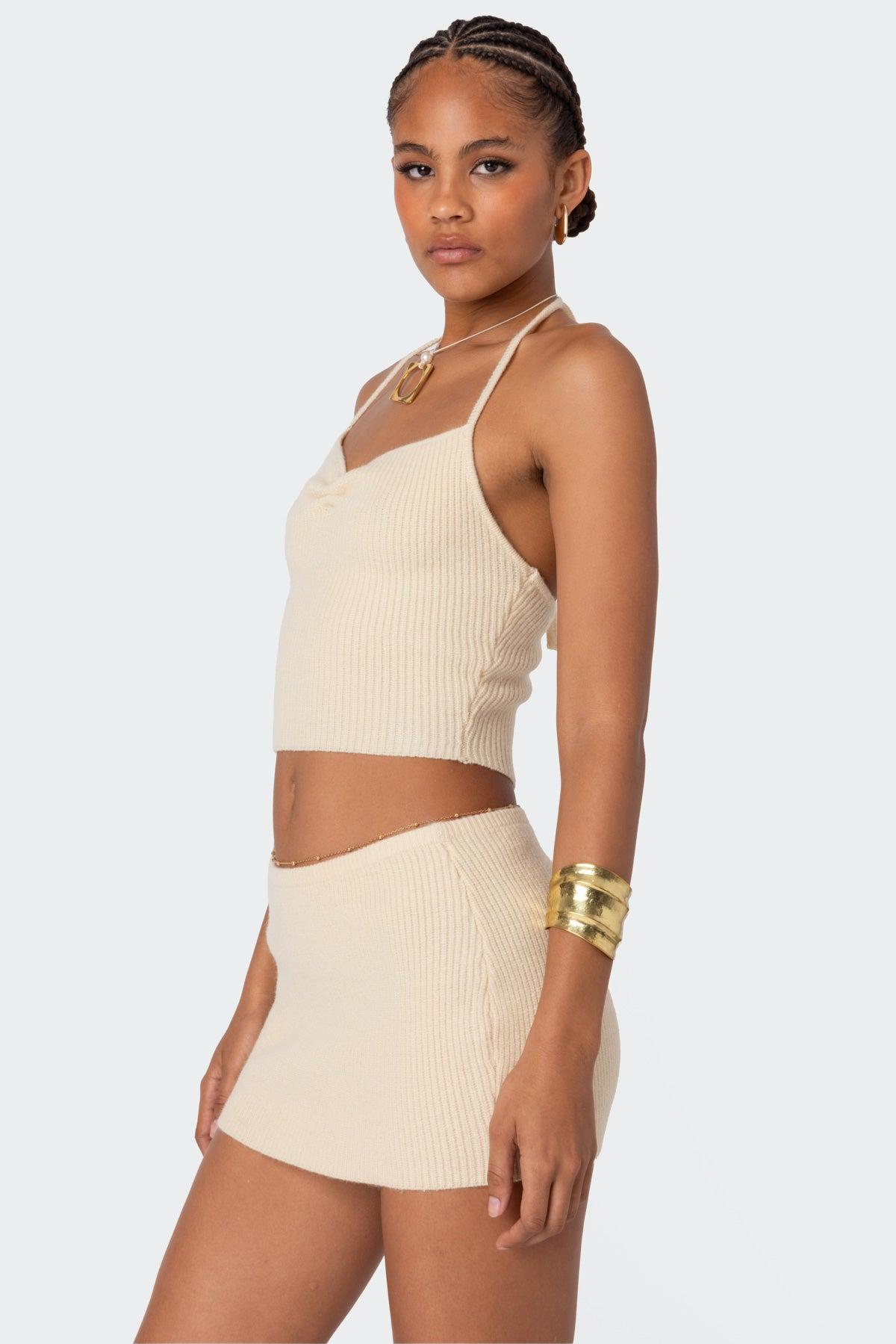 Fiona Knit Mini Skirt Product Image