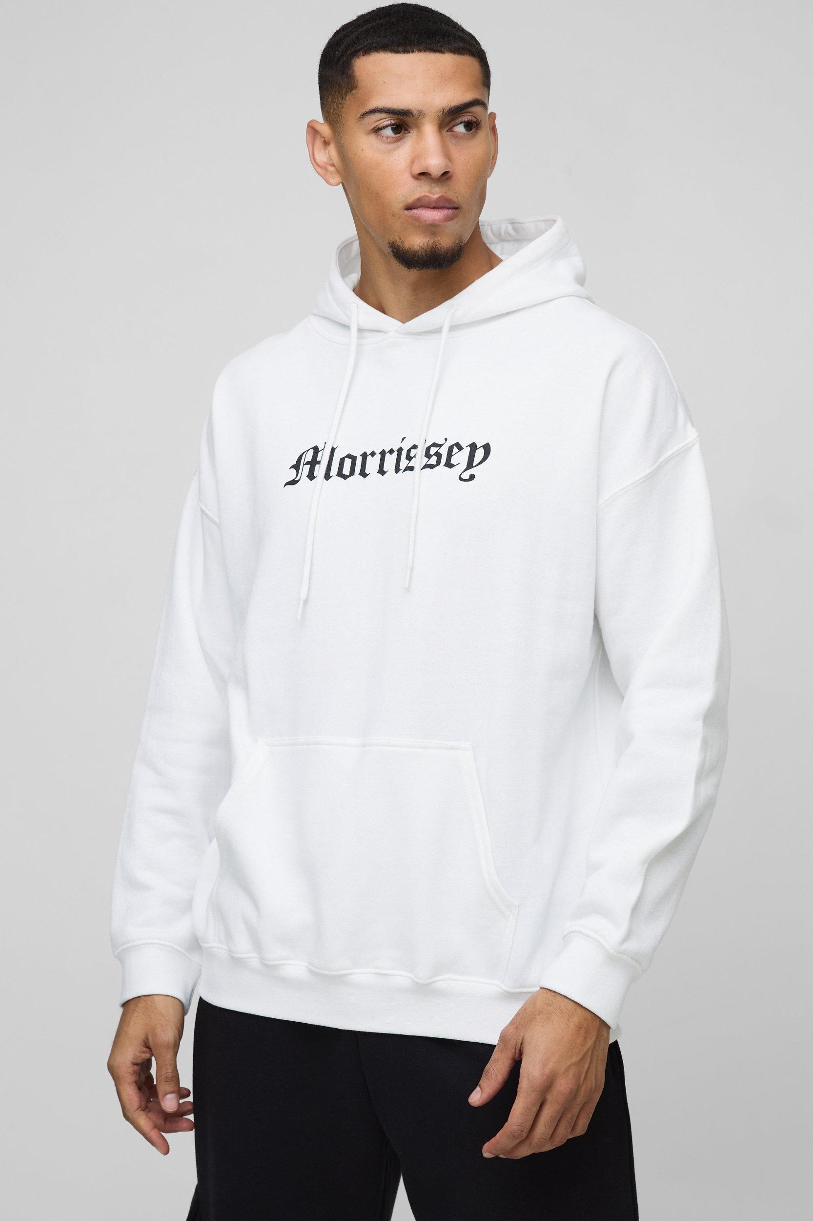 Oversized Morrissey License Print Hoodie | boohooMAN USA Product Image