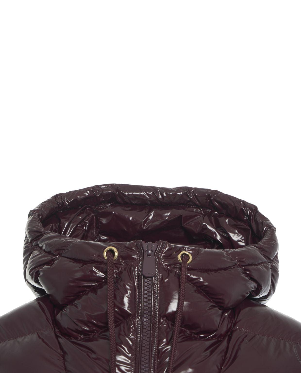 Quilted down jacket with hood Product Image