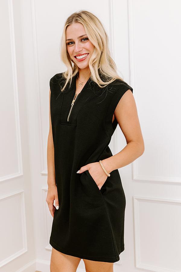 Casual Cues Mini Dress in Black Product Image