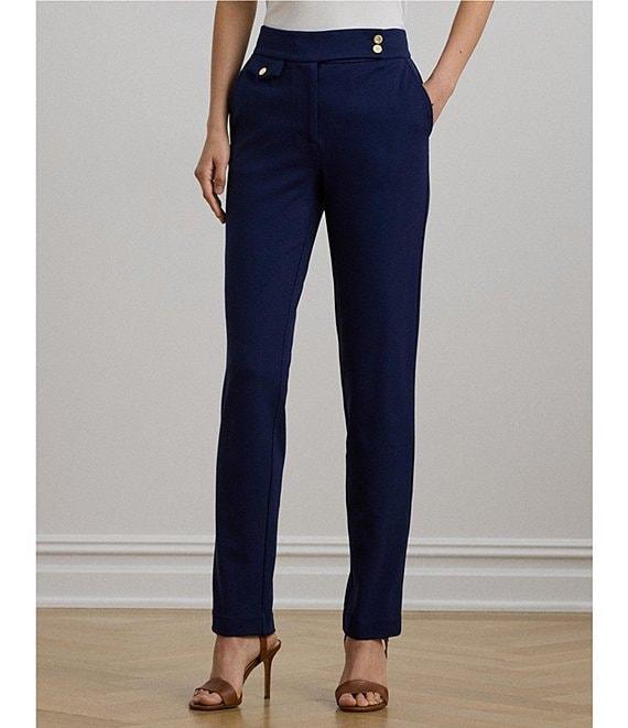 Lauren Ralph Lauren Stretch Ponte High-Rise Tapered Pants Product Image