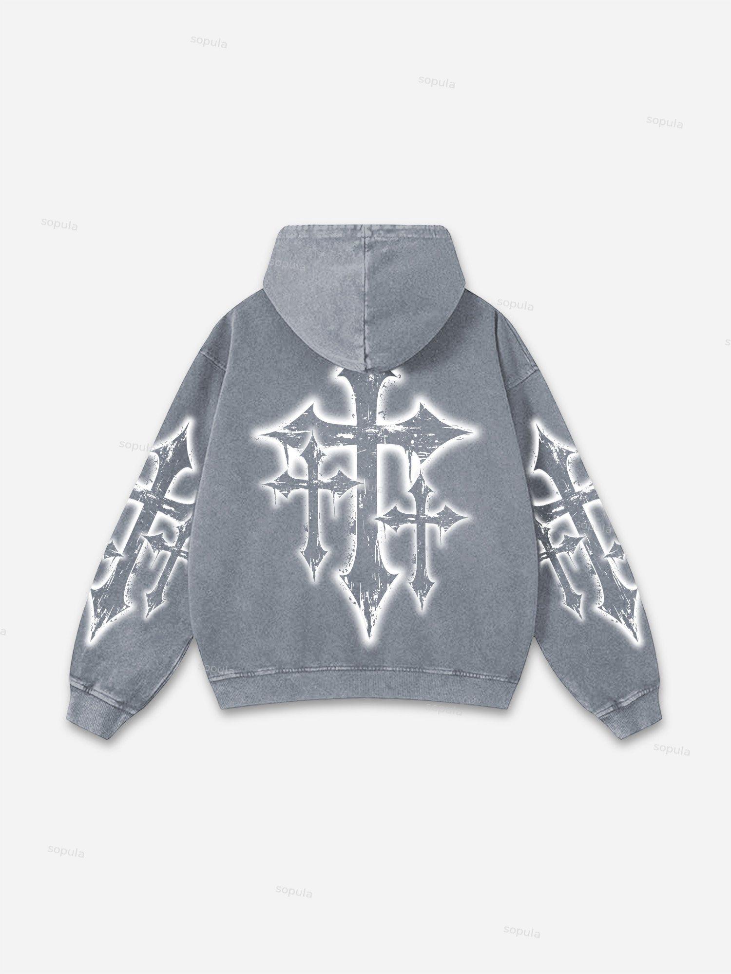 Sopula I Am A Child Of God Graffiti Slogan Graphic Oversized Hoodie Product Image