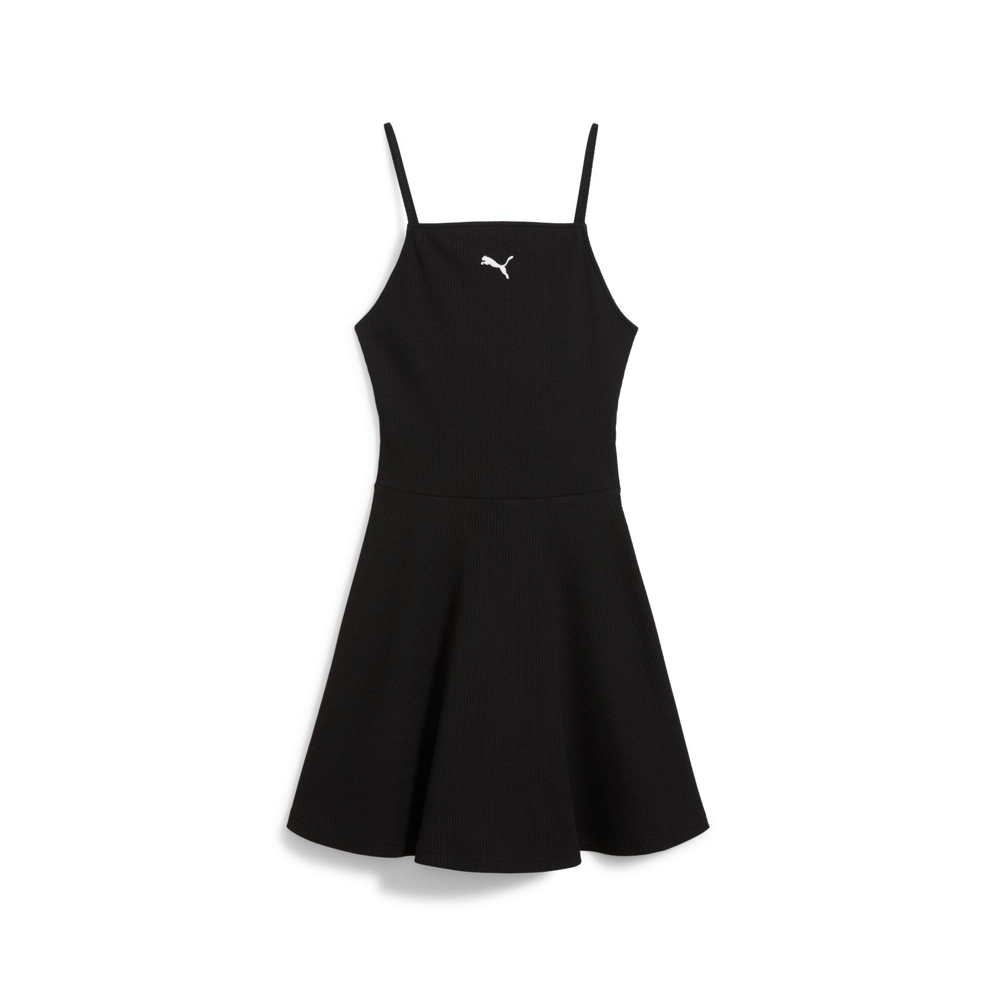 PUMA WARDROBE ESSENTIALS Women's Ribbed Flared Short Dress Product Image
