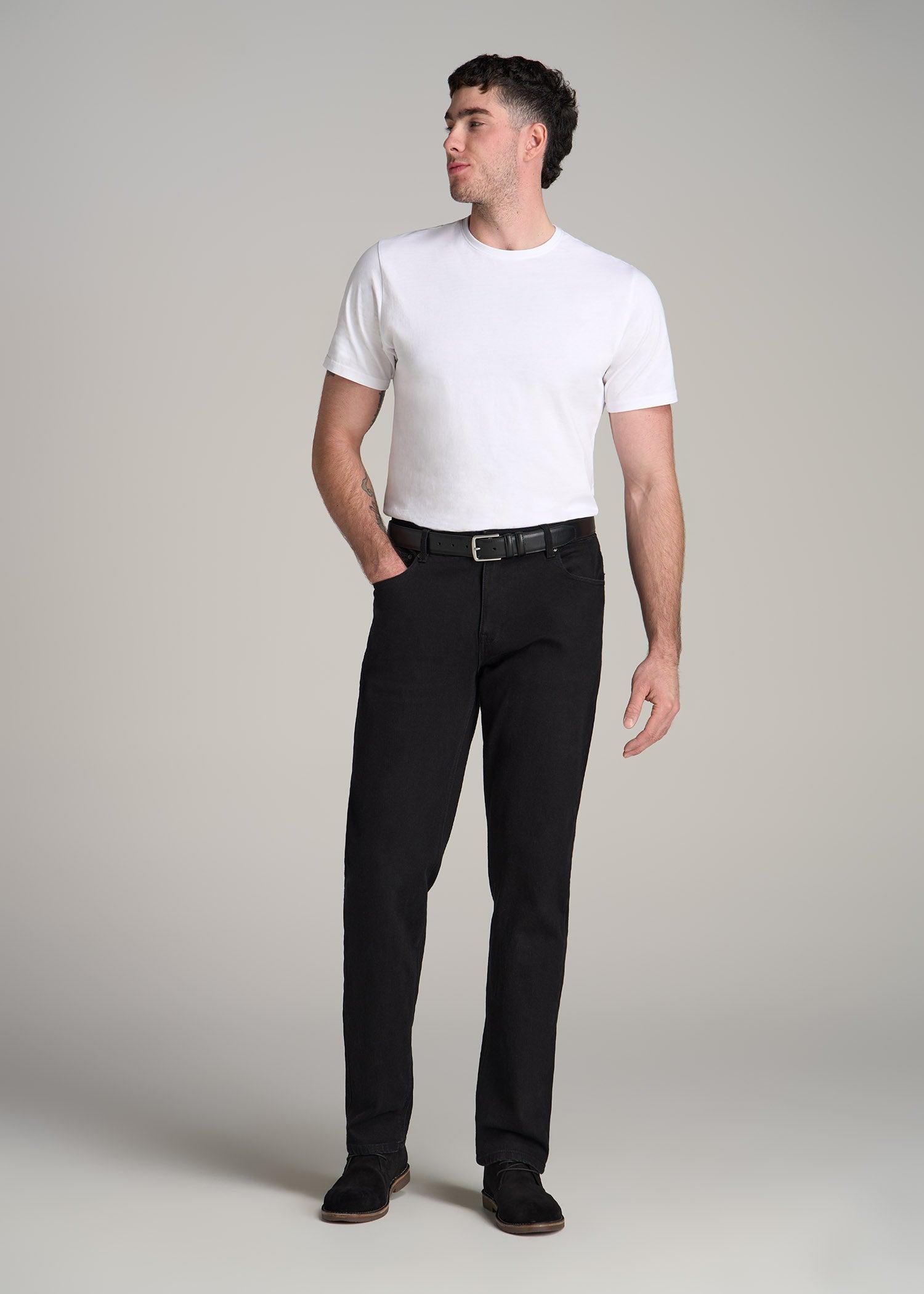 J1 STRAIGHT LEG Jeans for Tall Men in Black Male Product Image