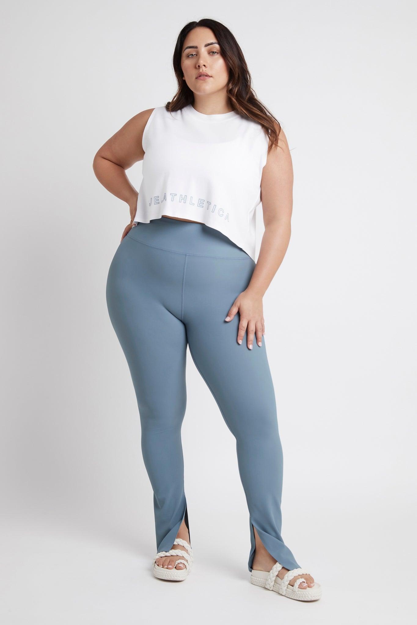 High Waist Split Hem Legging 205 Product Image