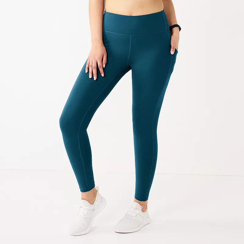 Women's Tek Gear® Ultrastretch High-Waisted Side Pocket 7/8 Leggings,  Product Image