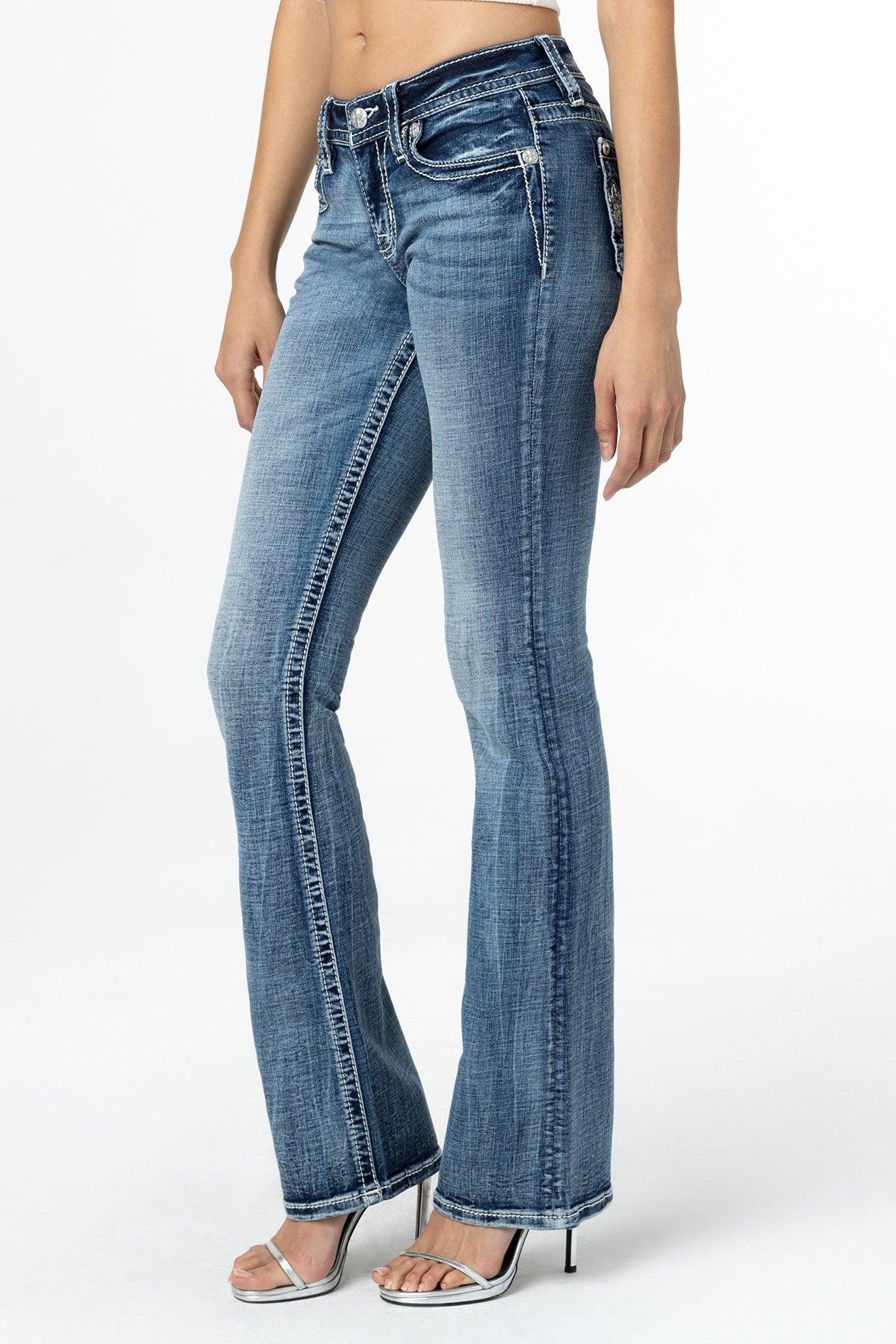 Rebel With A Cross Bootcut Jeans Product Image