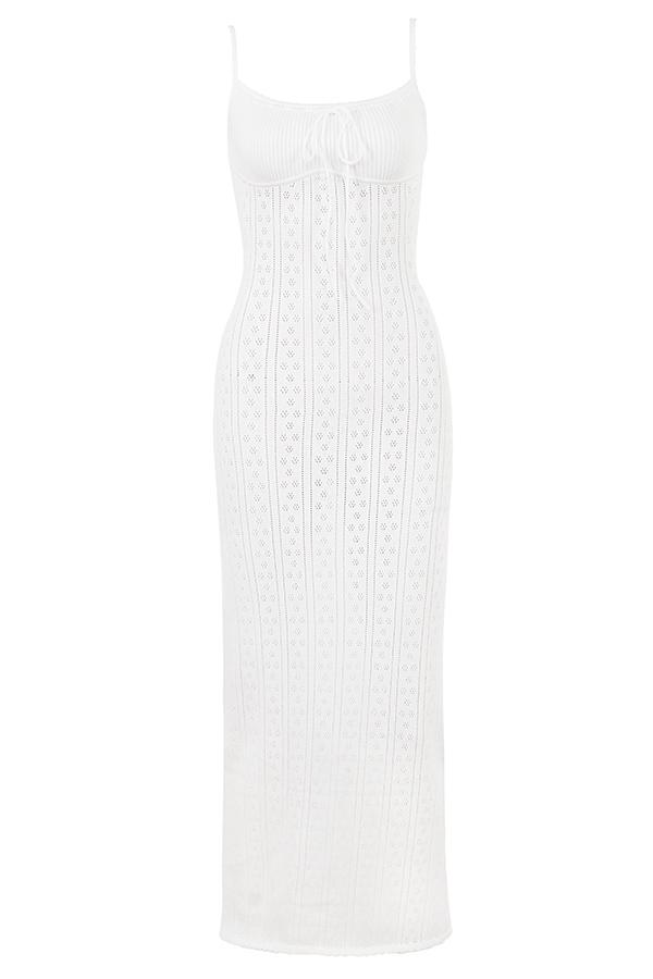 Myla  white knit maxi dress Product Image