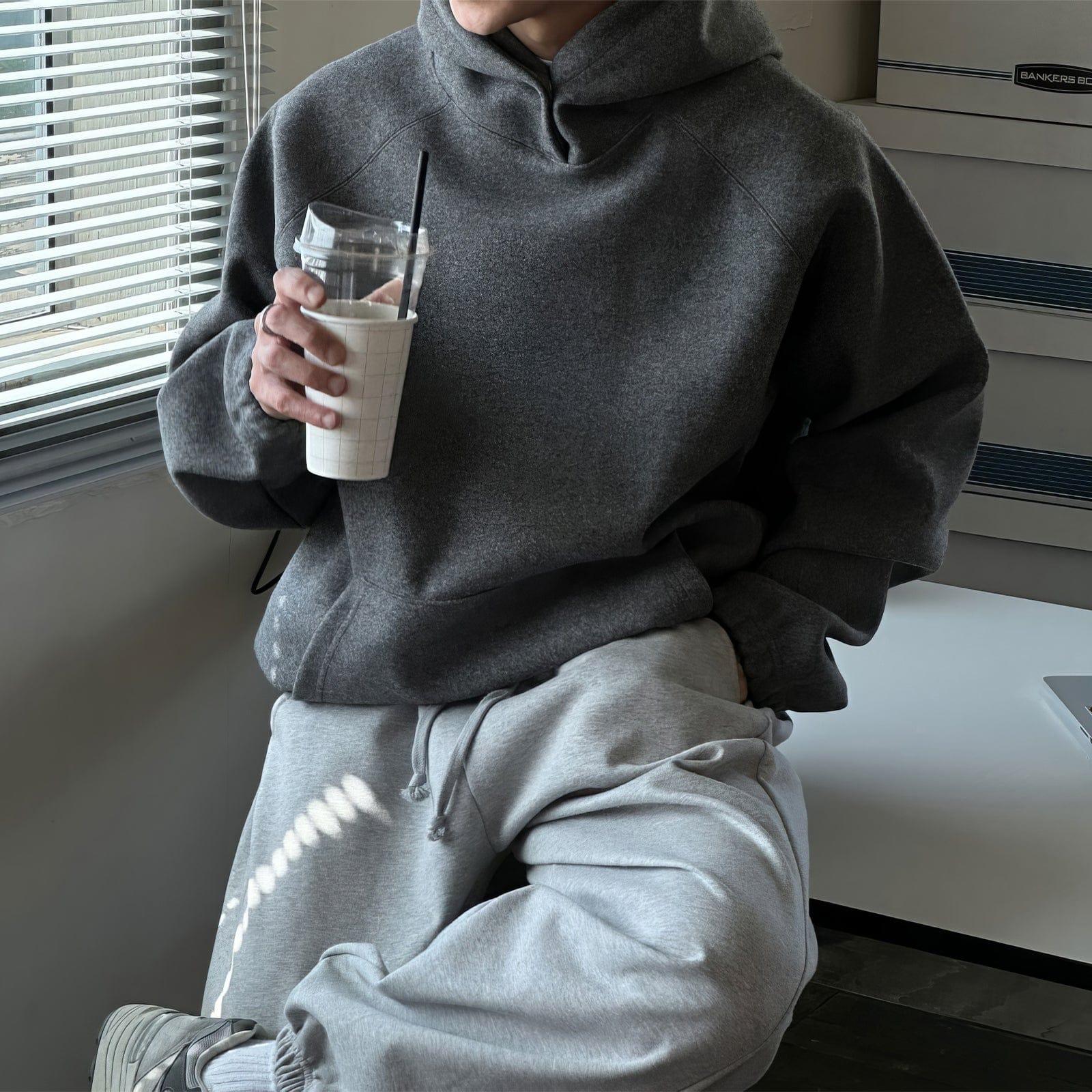 RT No. 12457 DARK GRAY HEAVY PULLOVER HOODIE Product Image