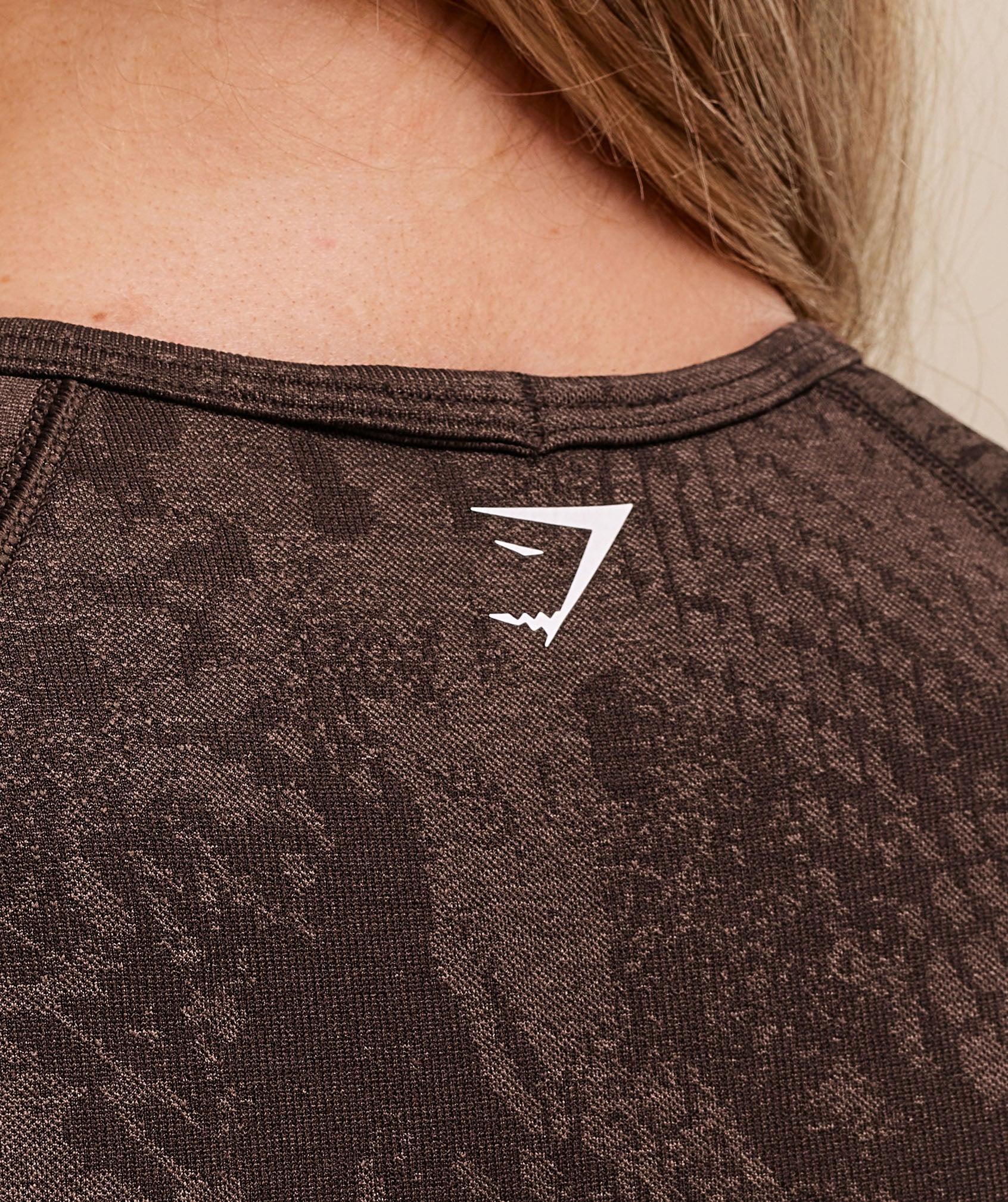 Gymshark Adapt Animal X Whitney Seamless Crop Top - Brown Female Product Image