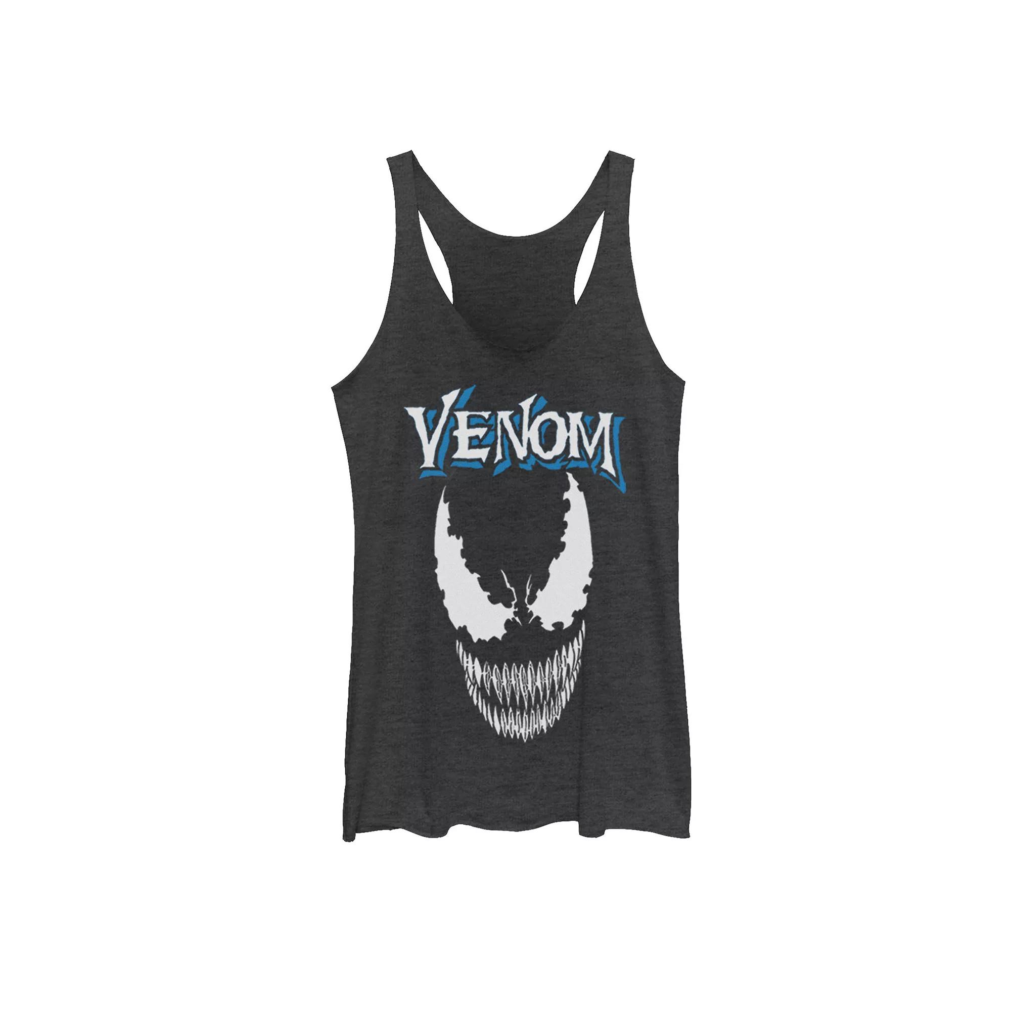 Juniors' Marvel Venom Face Close Up Graphic Tank Top, Girl's,  Product Image