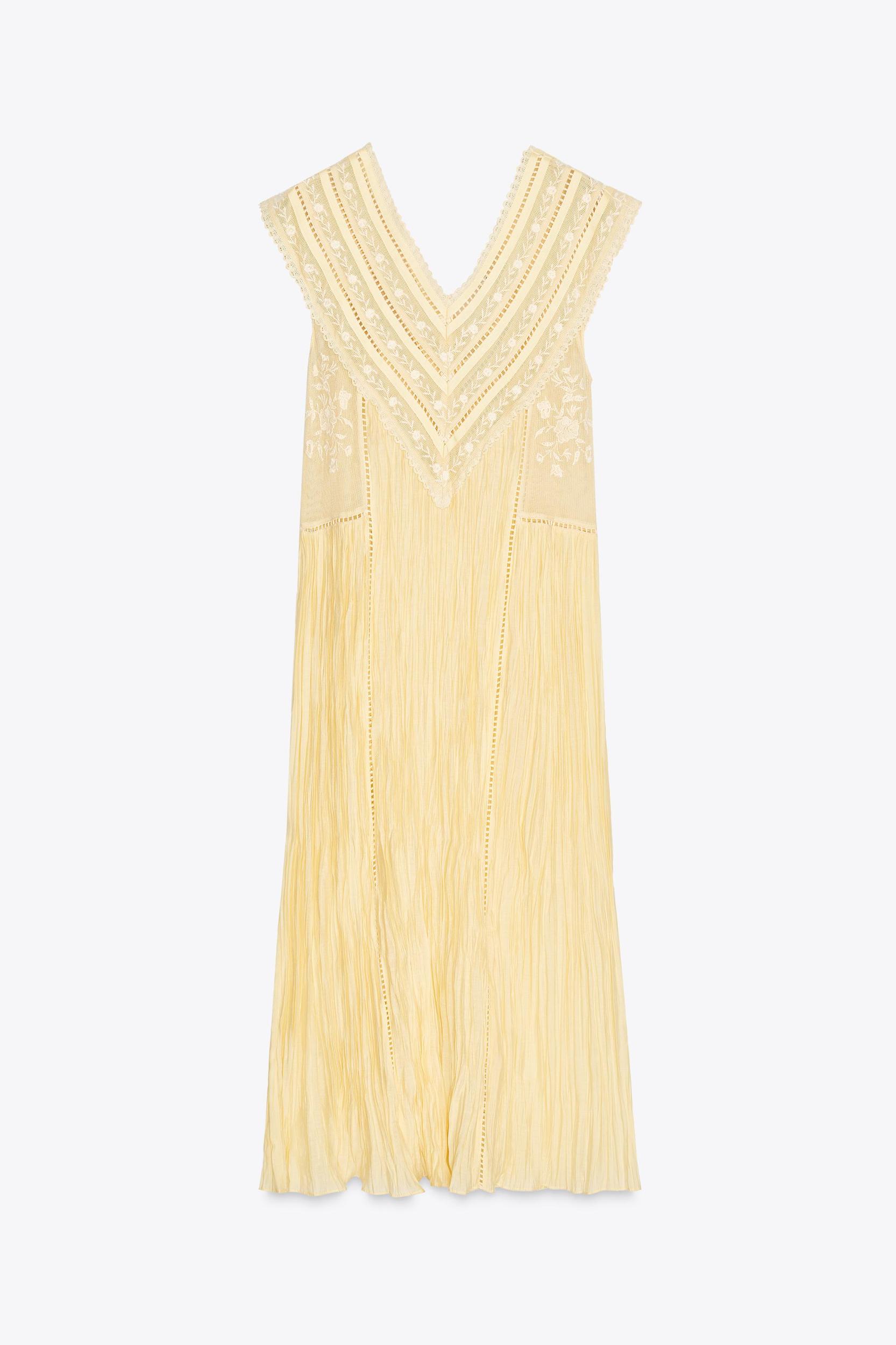 ZW COLLECTION EMBROIDERED PLEATED DRESS Product Image