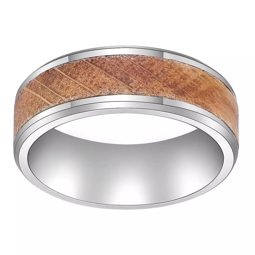 LYNX Men's Stainless Steel & Wood Ring, Size: 12, Two Tone Product Image