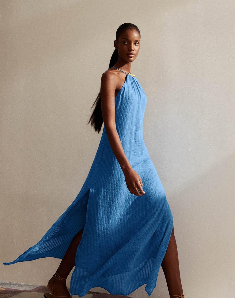 Lily Long Dress - Beach Front Product Image