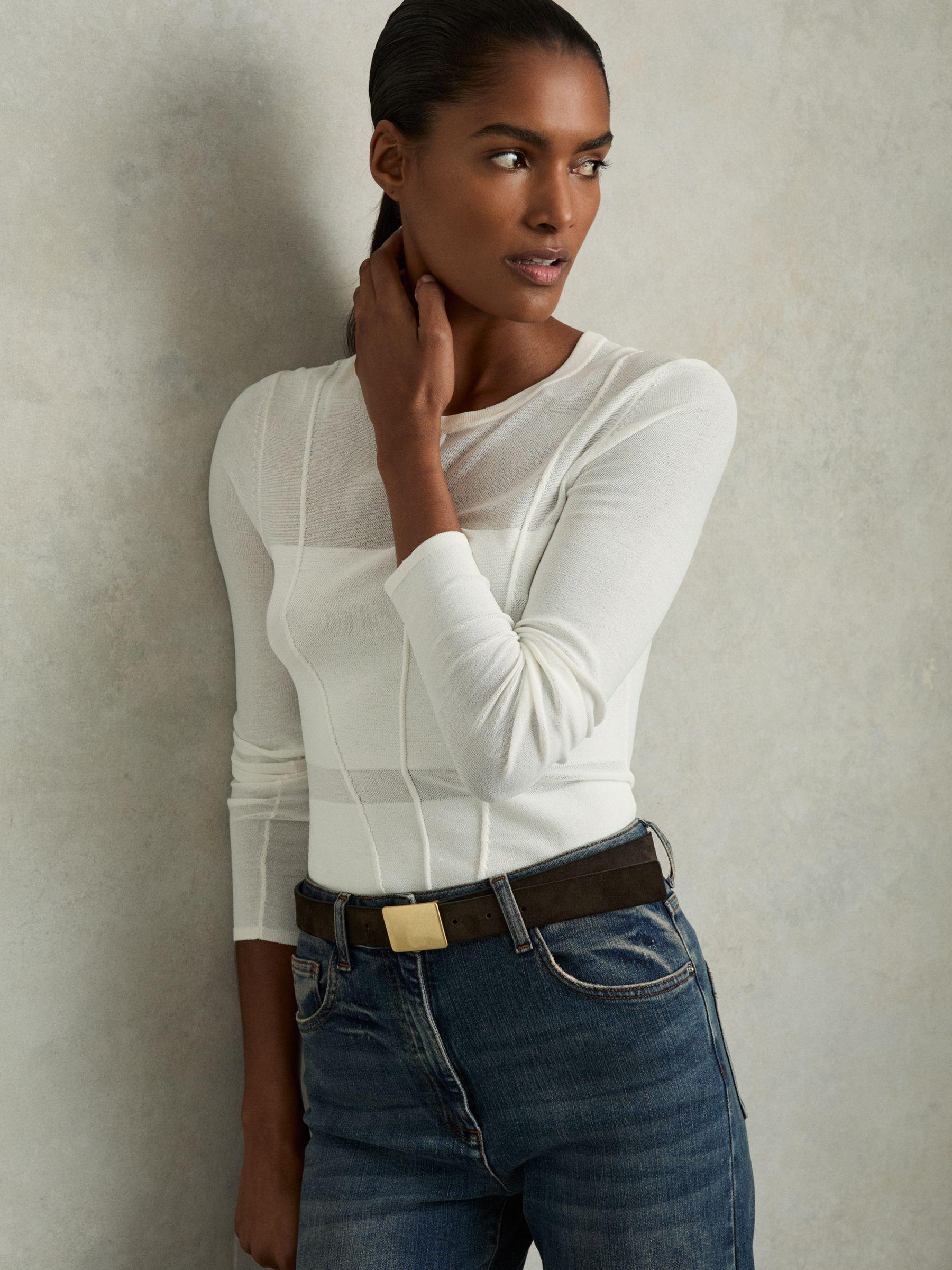 Square-Buckle Belt in Chocolate Product Image