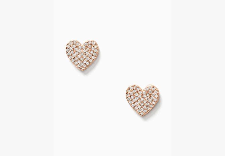 Yours Truly Pave Heart Studs Product Image