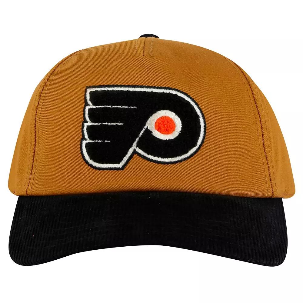 Men's American Needle  Tan/Black Philadelphia Flyers Burnett Adjustable Hat, Fly Team Product Image