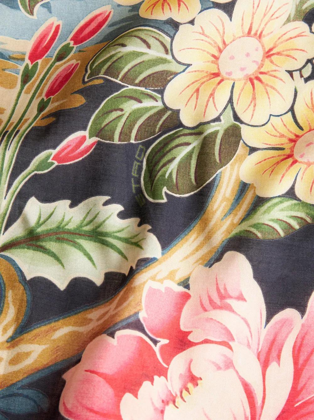 floral-print cotton shirt Product Image