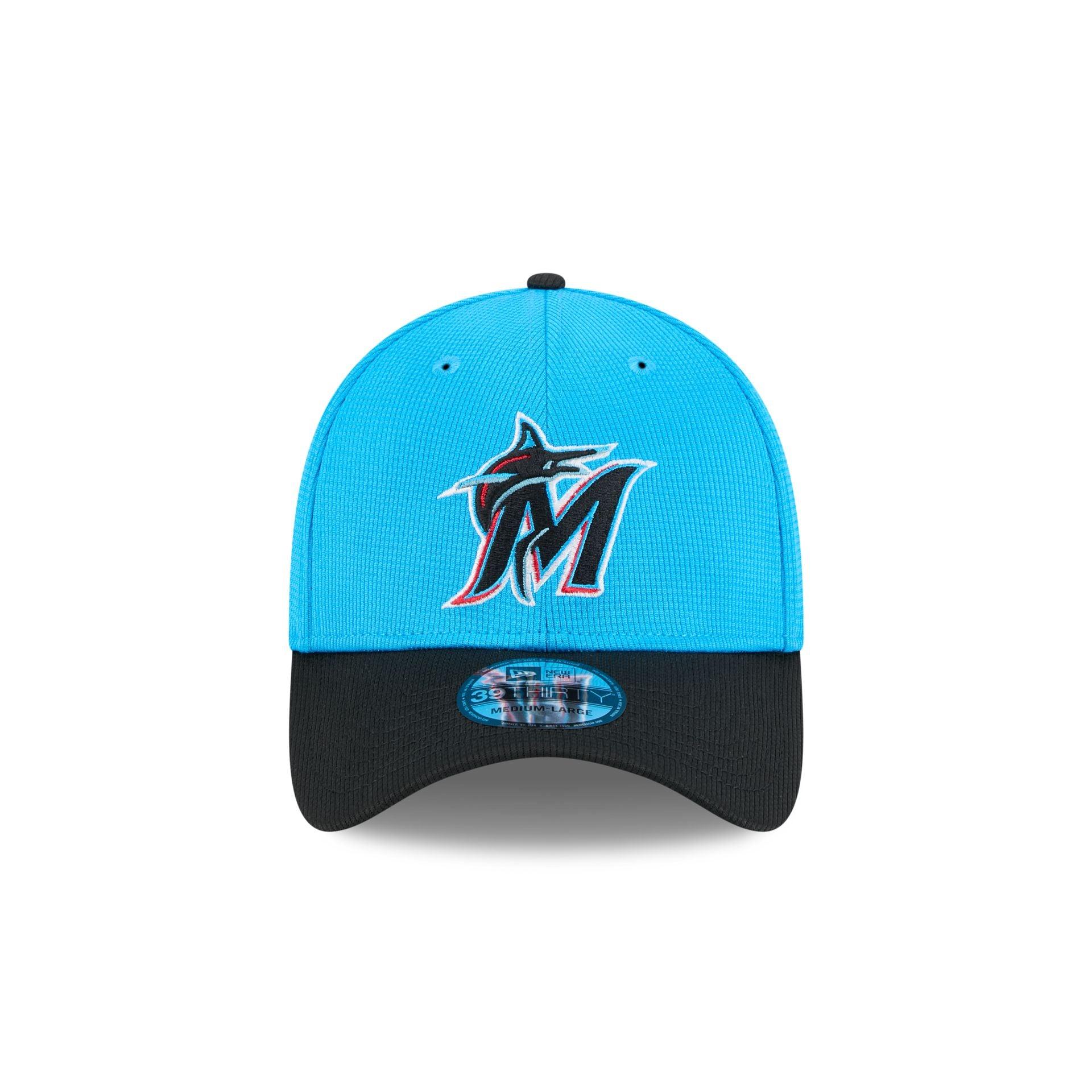 Miami Marlins 2025 Spring Training 39THIRTY Stretch Fit Hat Male Product Image