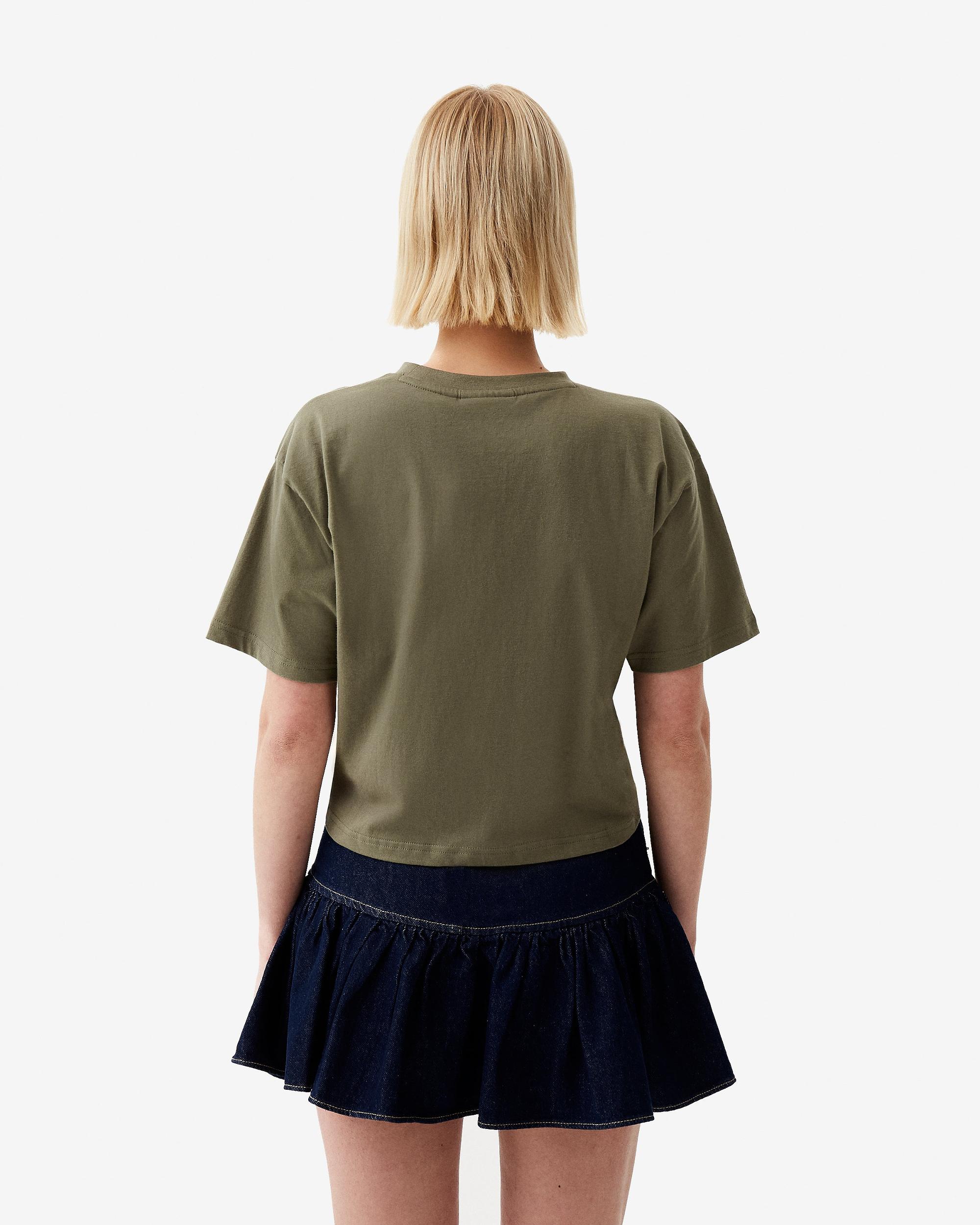 Women's Abby Logo Boxy Cropped T-Shirt Female Product Image