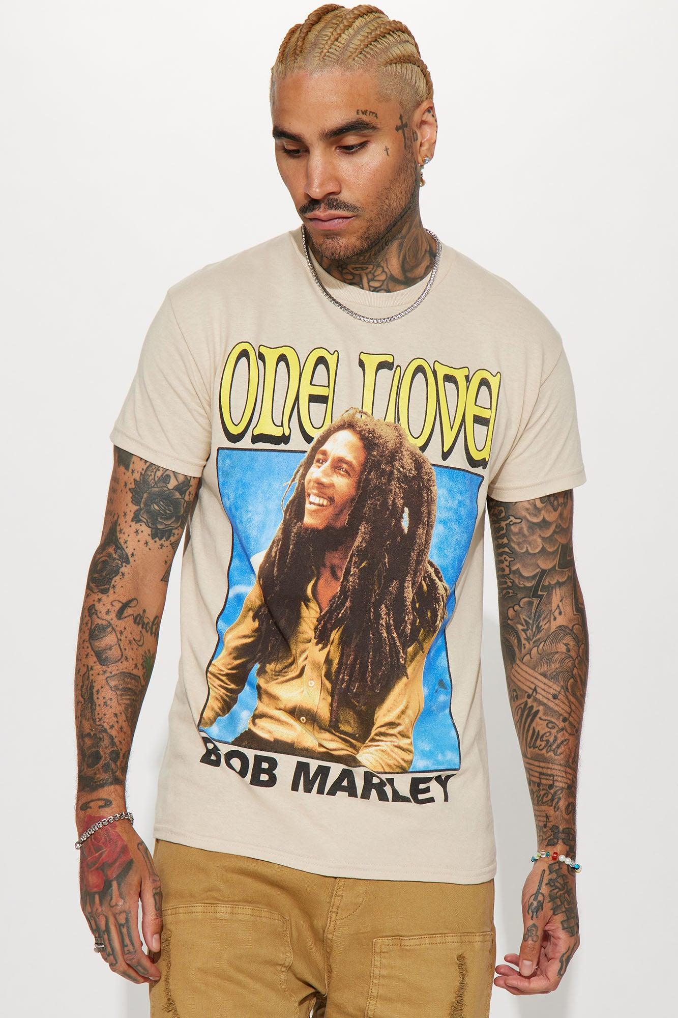 One Love Bob Marley Short Sleeve Tee - Sand Product Image