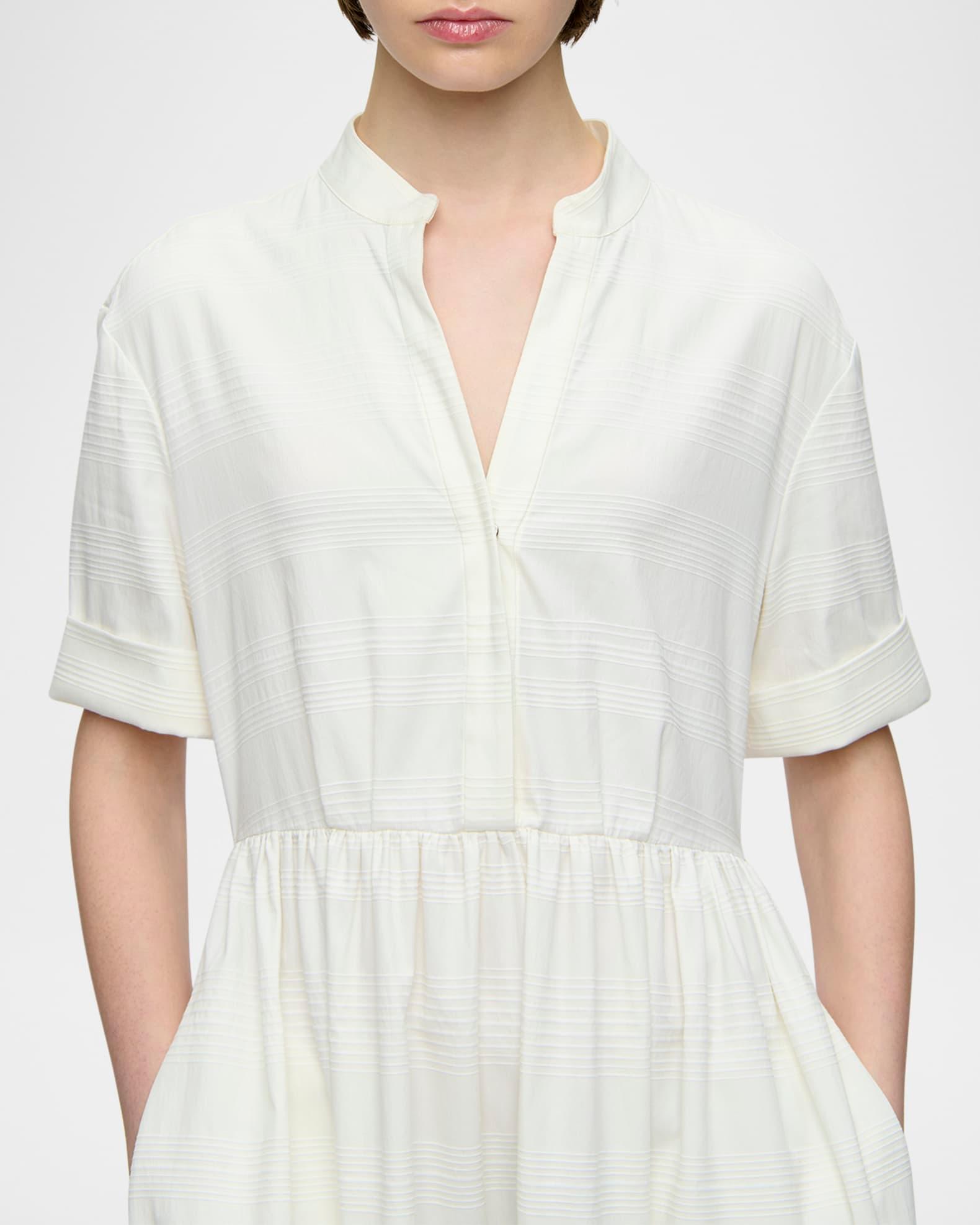 Sardinia Tiered Cotton Midi Dress Product Image