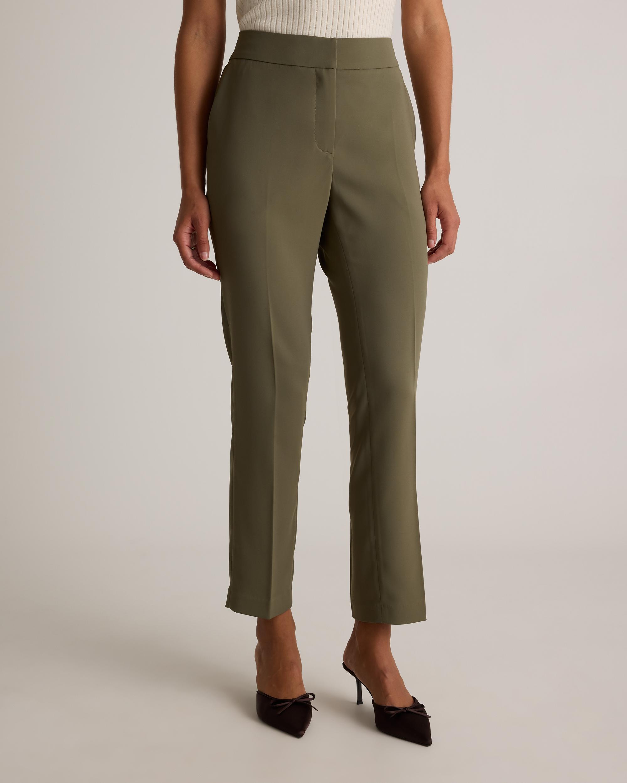 Quince | Women's Stretch Crepe Ankle Pants Recycled Polyester Product Image