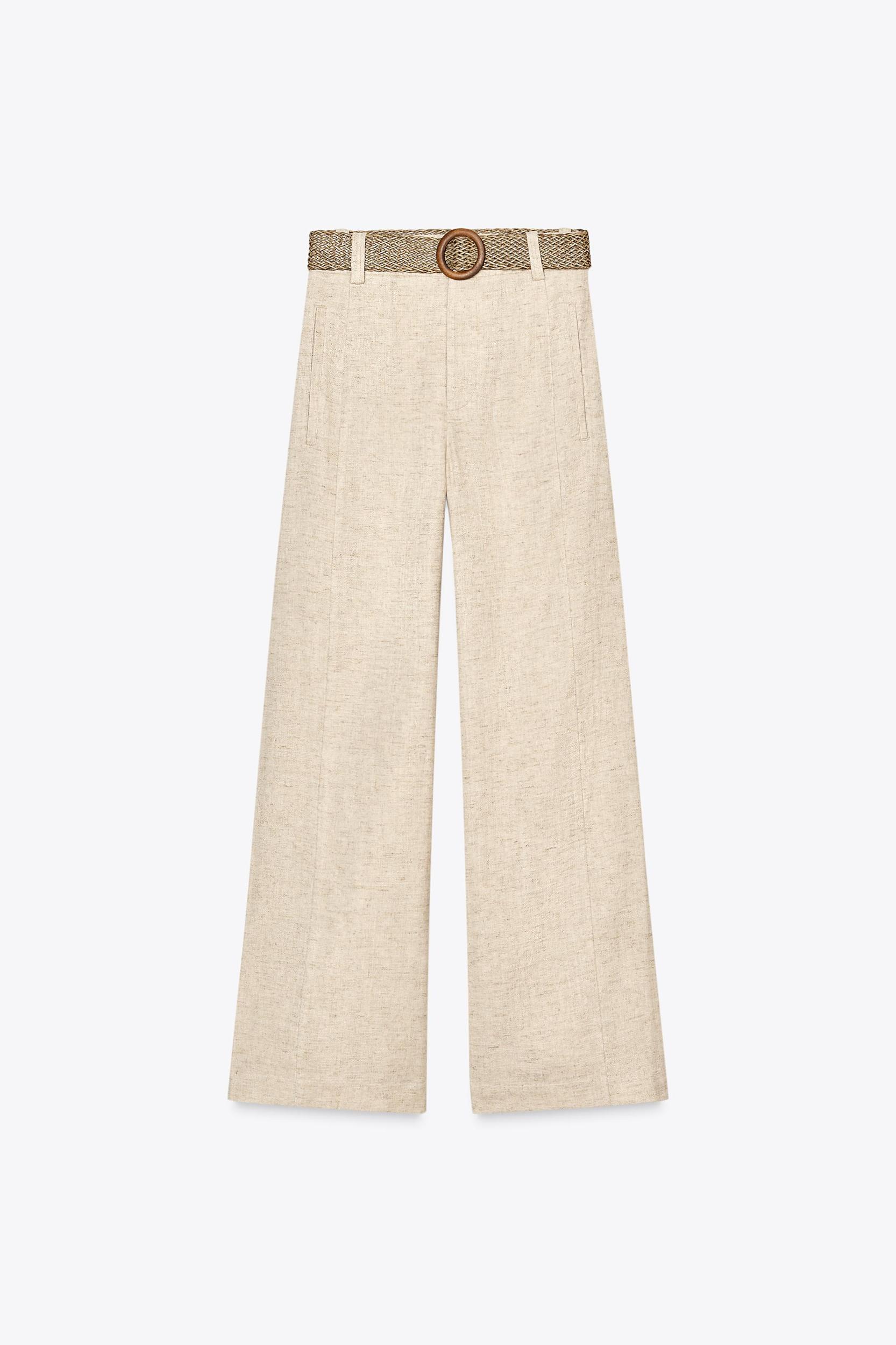 RUSTIC BELTED PANTS Product Image