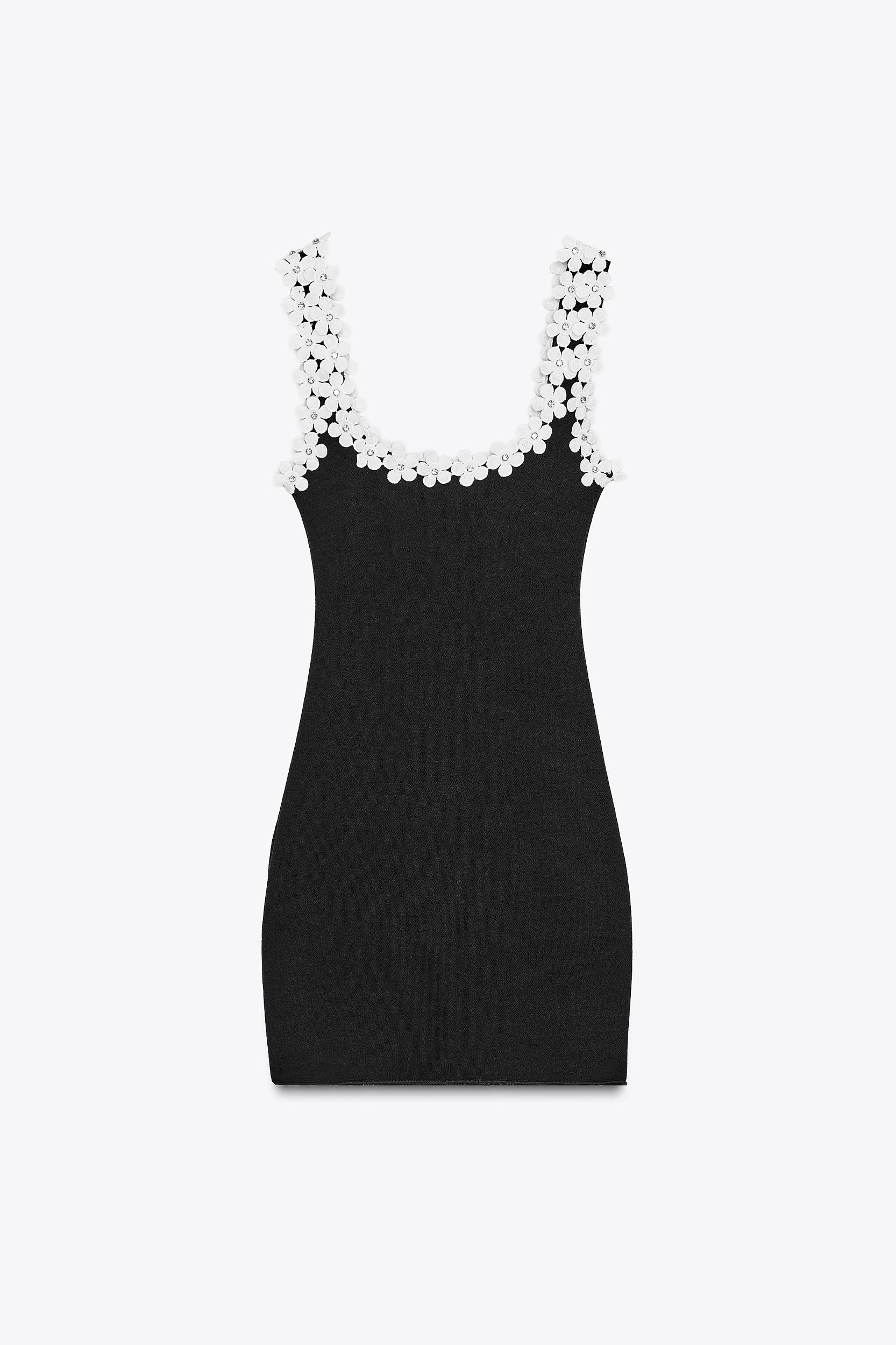 STRETCH DRESS WITH FLOWER HARDWARE Product Image