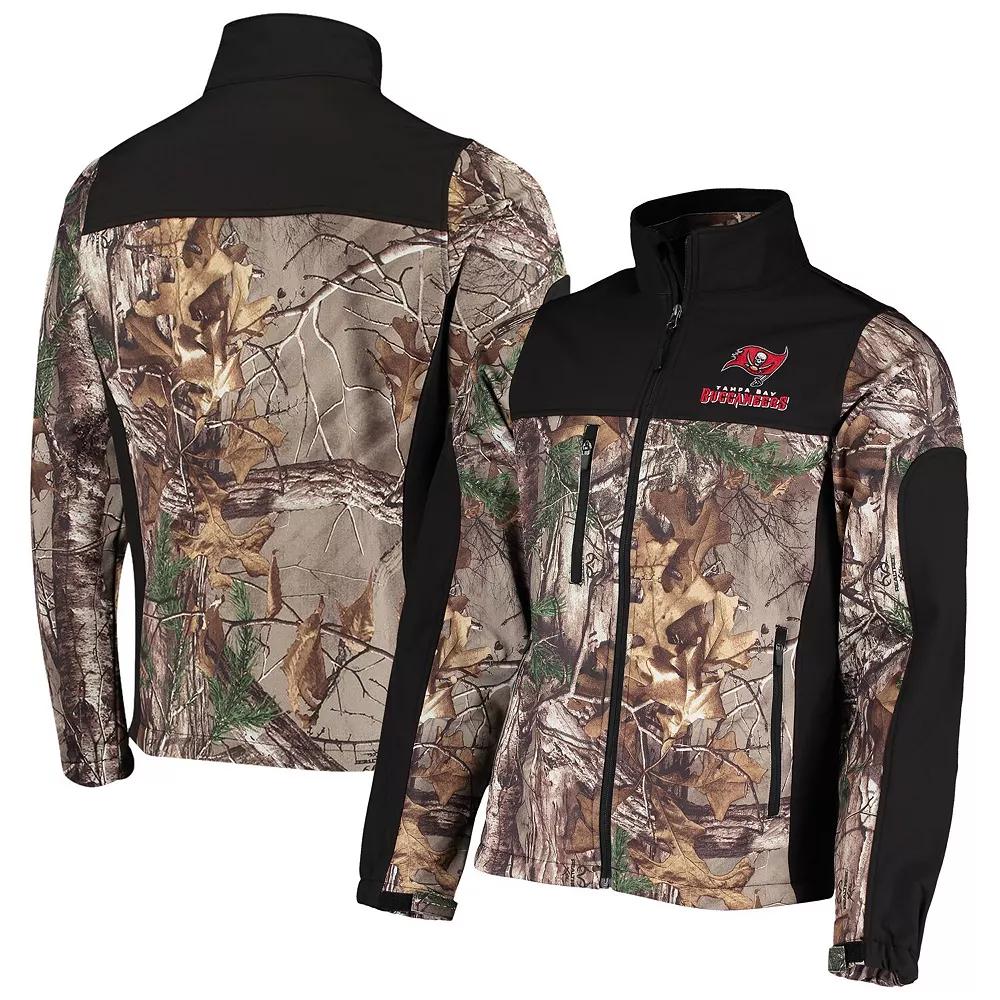 Mens Dunbrooke Realtree Camo/Black Tampa Bay Buccaneers Circle Hunter Softshell Full-Zip Jacket Product Image