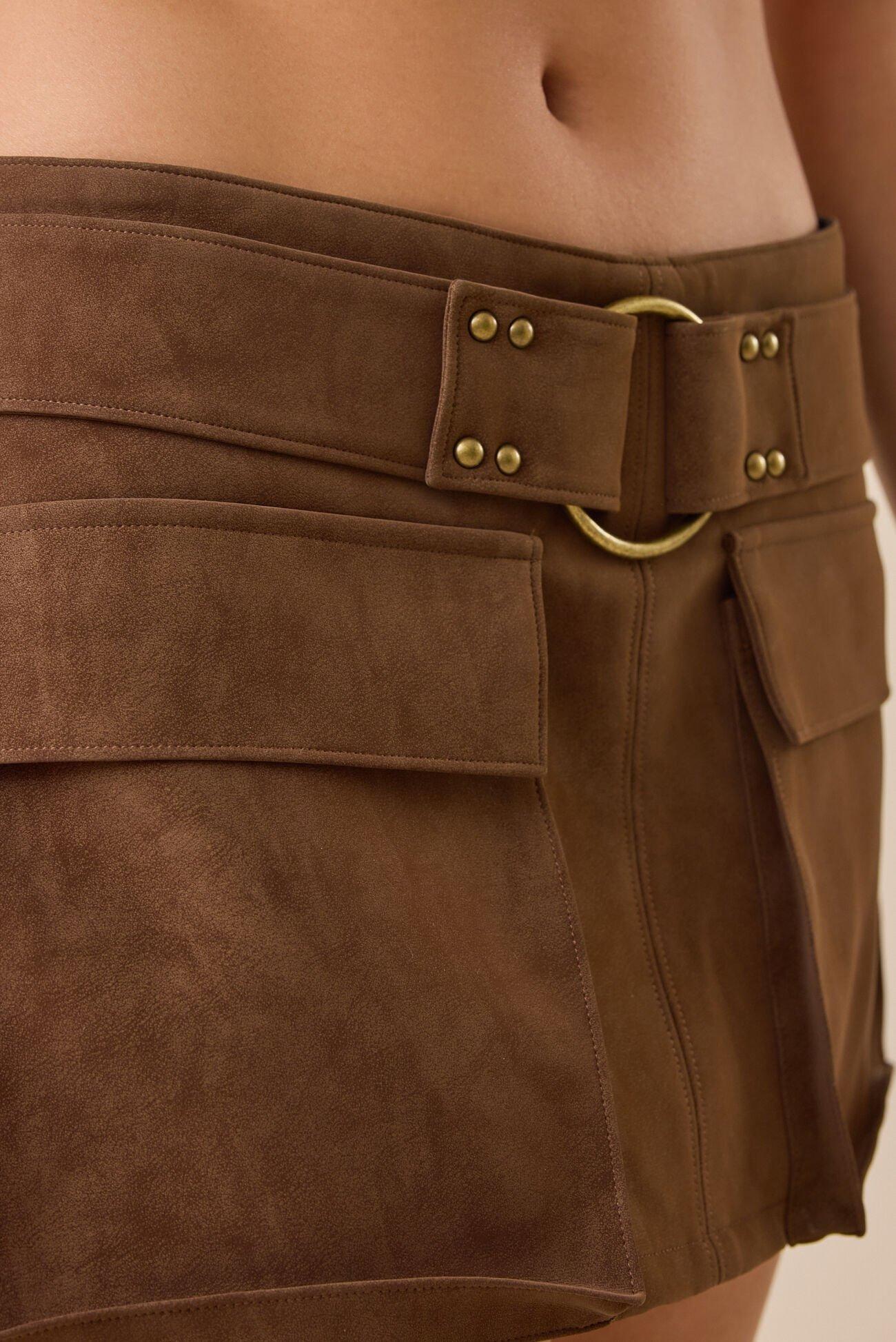 Jane Suede Skort Product Image