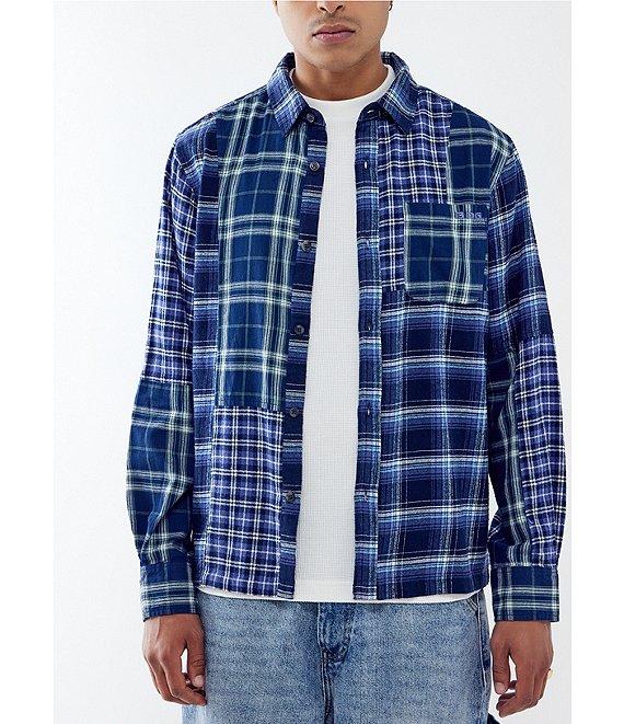 BDG Urban Outfitters Long Sleeve Mixed Check Woven Shirt Product Image