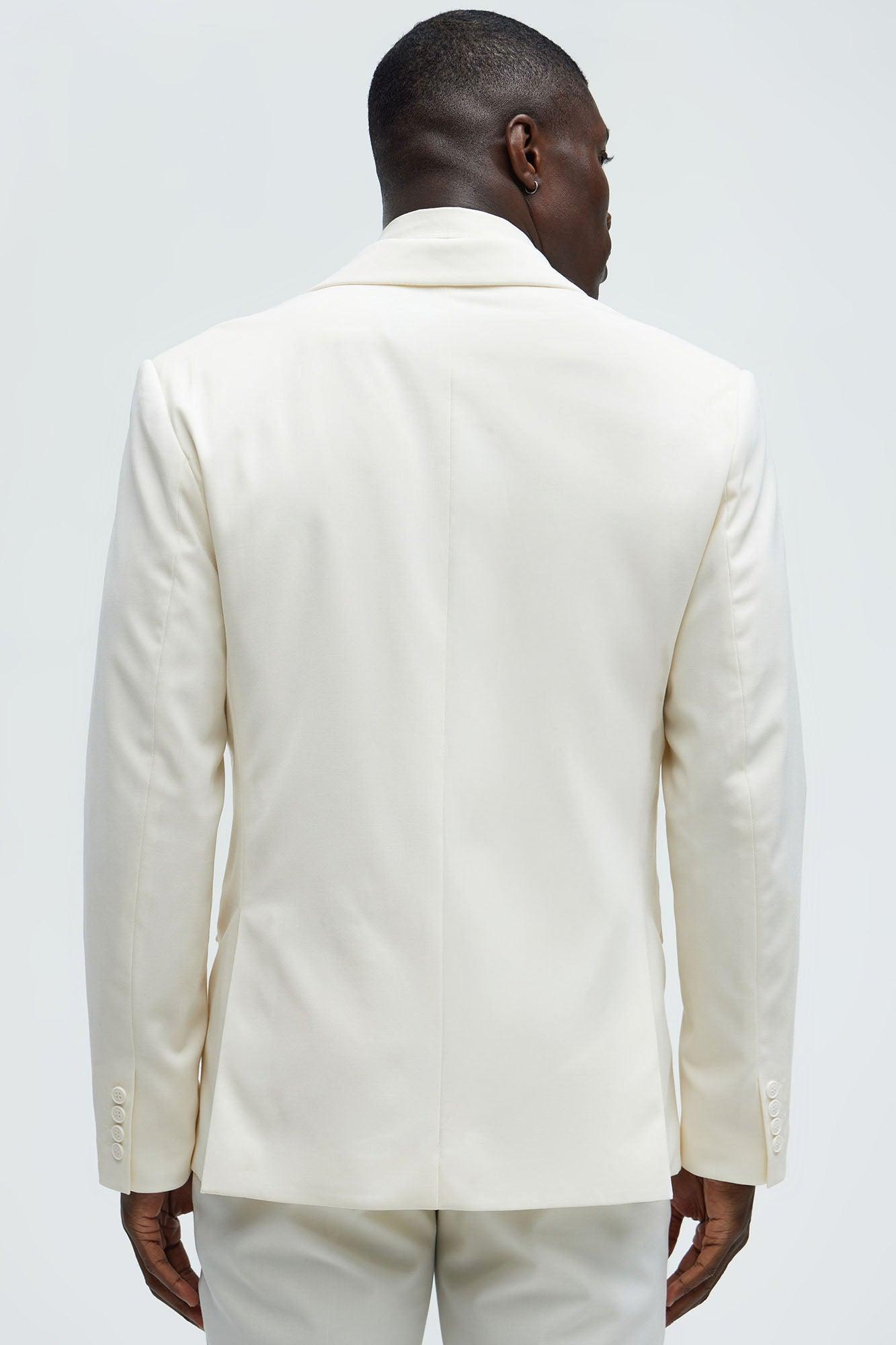 The Modern Stretch Suit Jacket - Off White Product Image