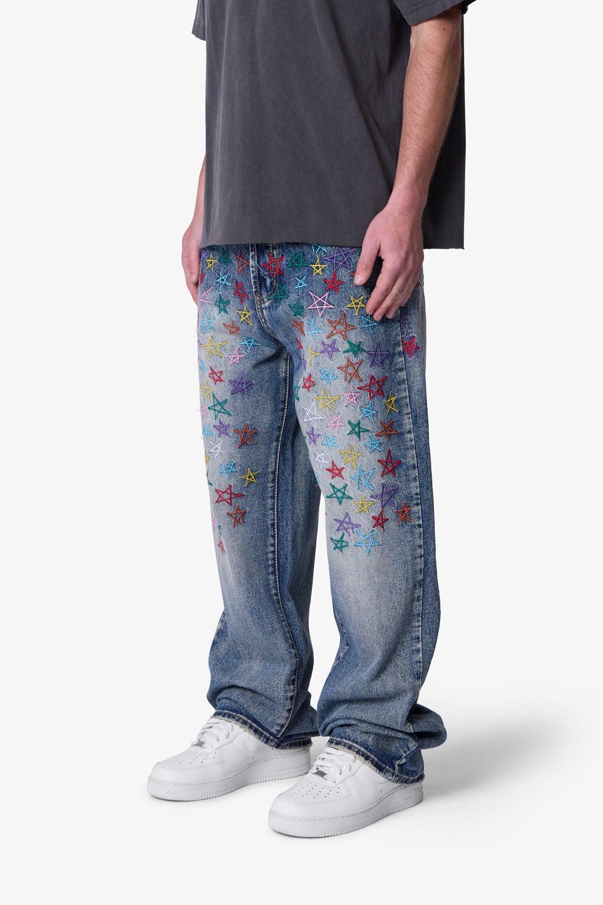 Ultra Baggy Star Denim - Vintage Blue Product Image