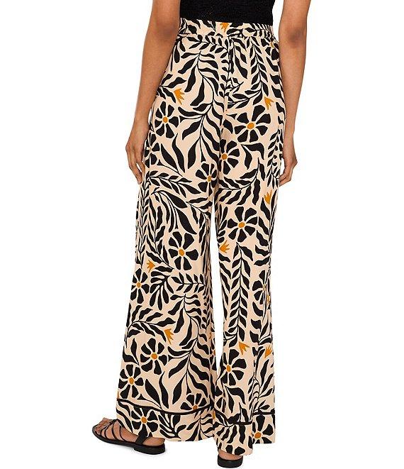 1. STATE Printed Boat Neck Sleeveless Bubble Hem Top Product Image