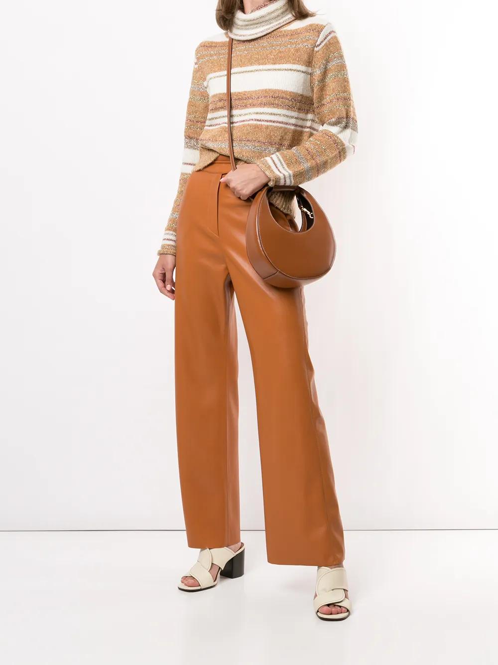 Moon small leather shoulder bag Product Image