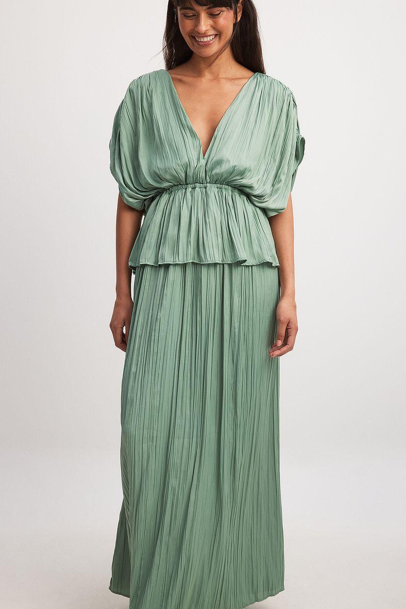 Plisse Tiered Maxi Dress Product Image