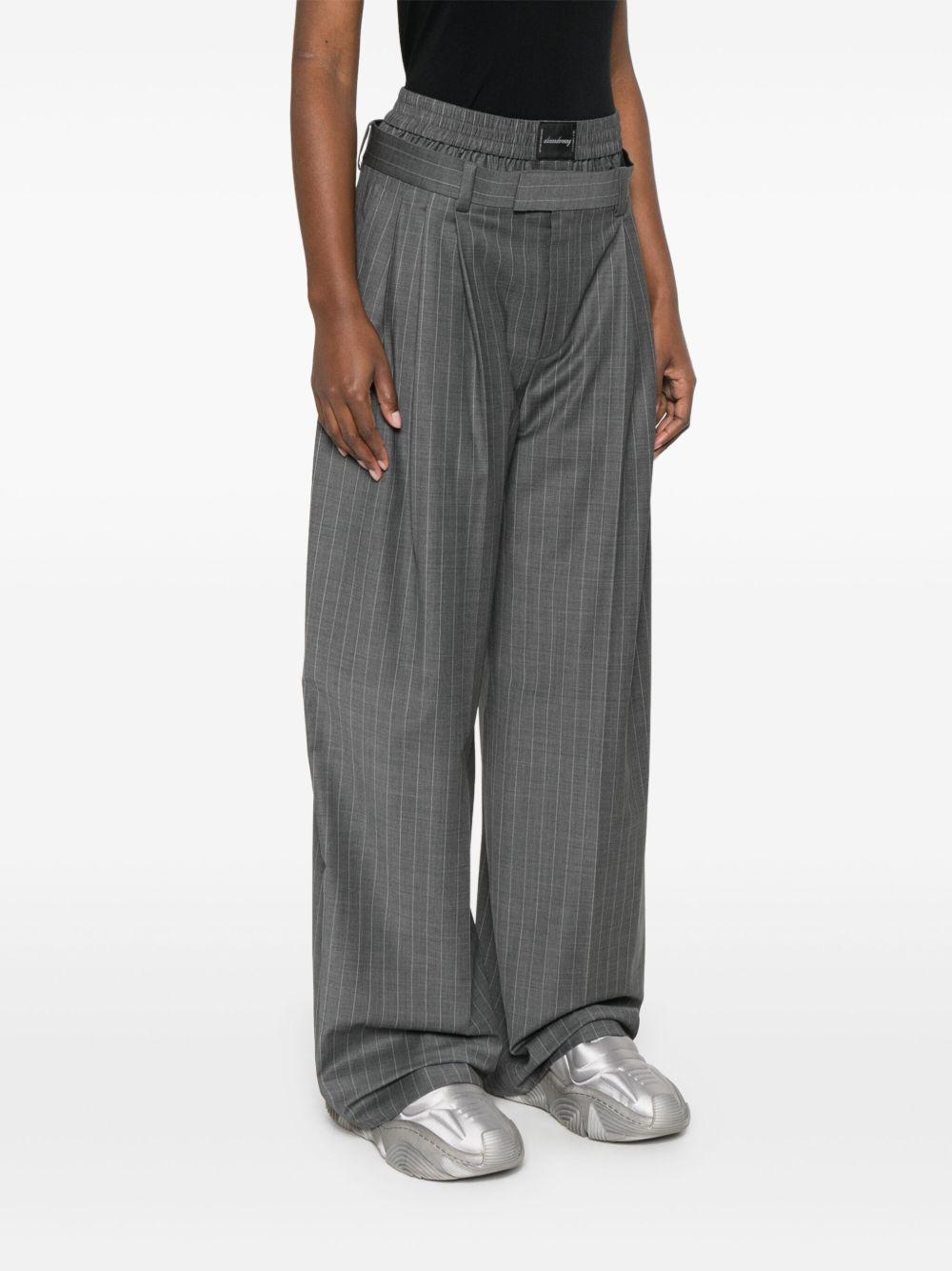 boxer-detail pleated trousers Product Image