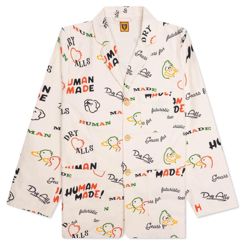 Printed Jacket - White Male Product Image