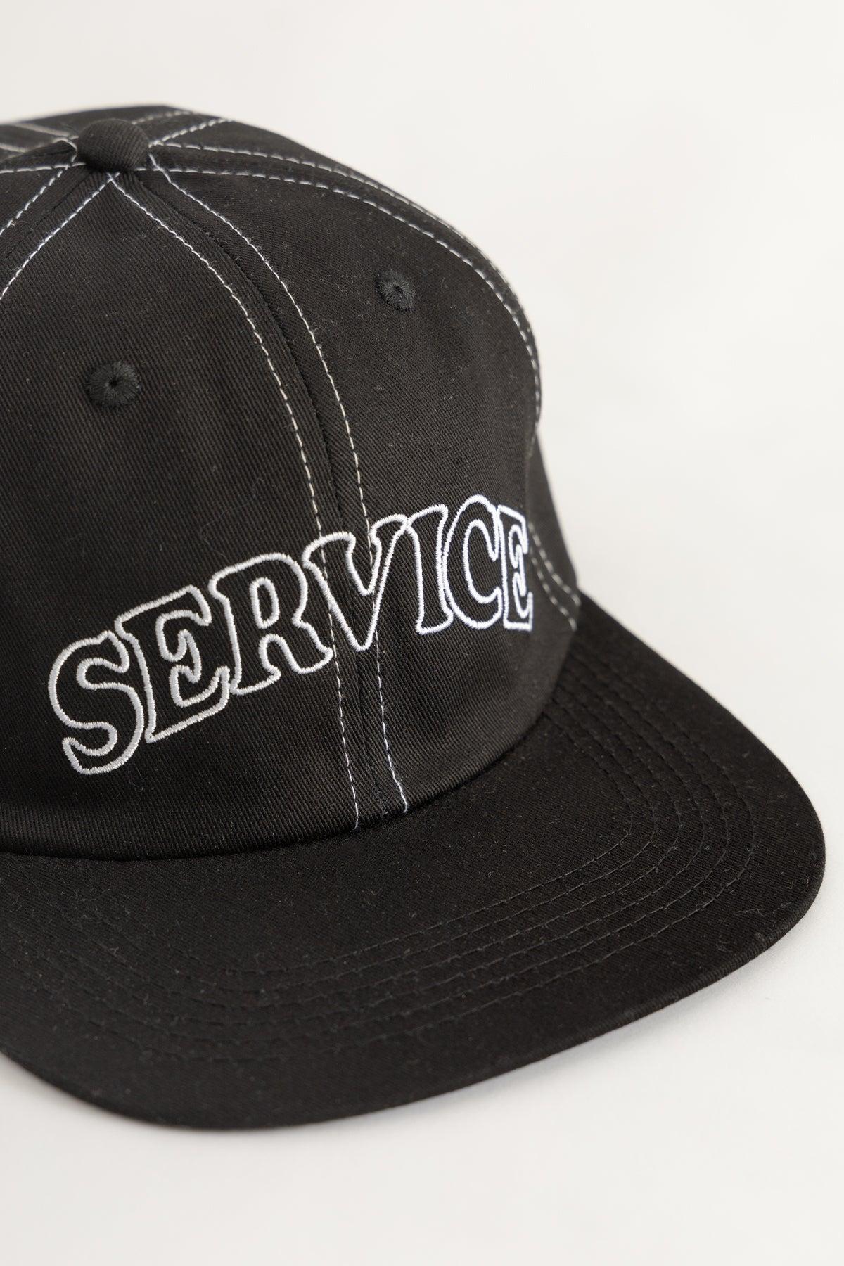 Service Works - Arch Logo Contrast Stitch Cap - Black Product Image