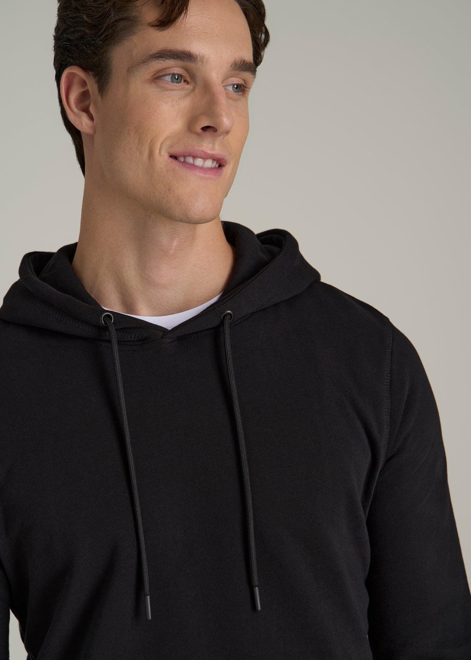 Wearever Fleece Pullover Hoodie for Tall Men in Black Male Product Image
