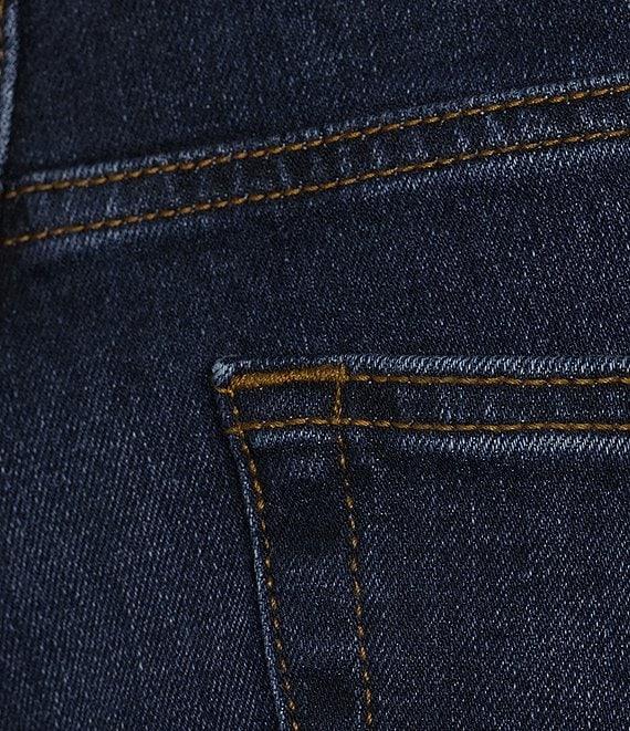 Premium Denim Slim Fit Medium Dark Wash Stretch Jeans Product Image