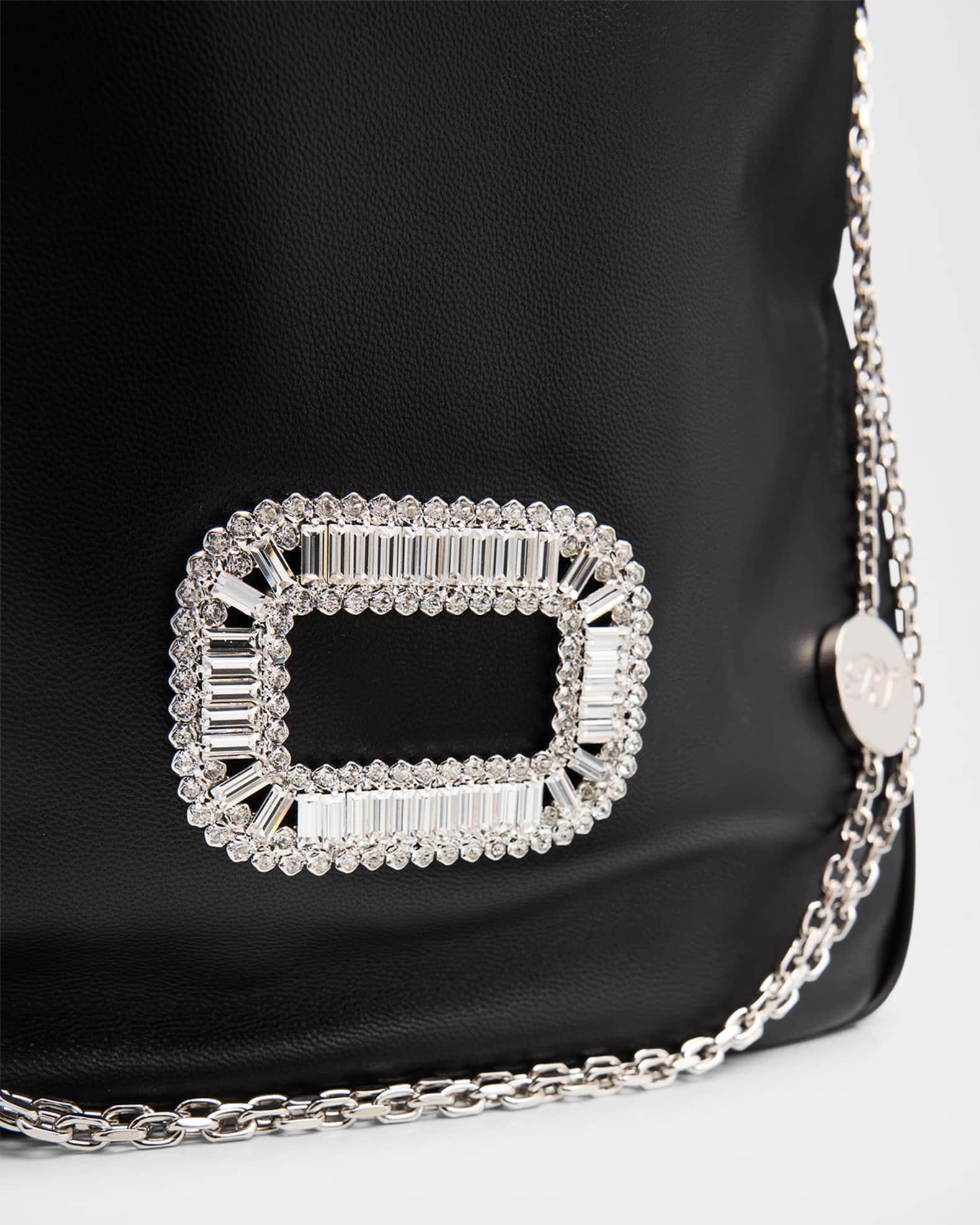 Mini Crystal Buckle Nappa Leather Pouch Bag Product Image