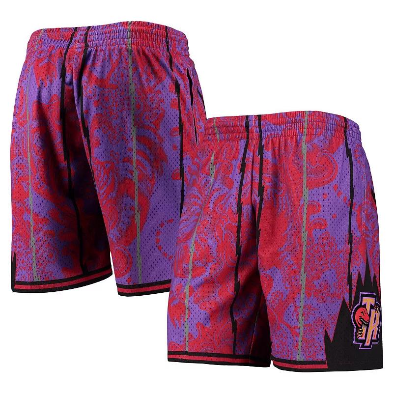 Men's Mitchell & Ness Purple Toronto Raptors Hardwood Classics Lunar New Year Swingman Shorts, Size: 3XL, Rpt Purple Product Image