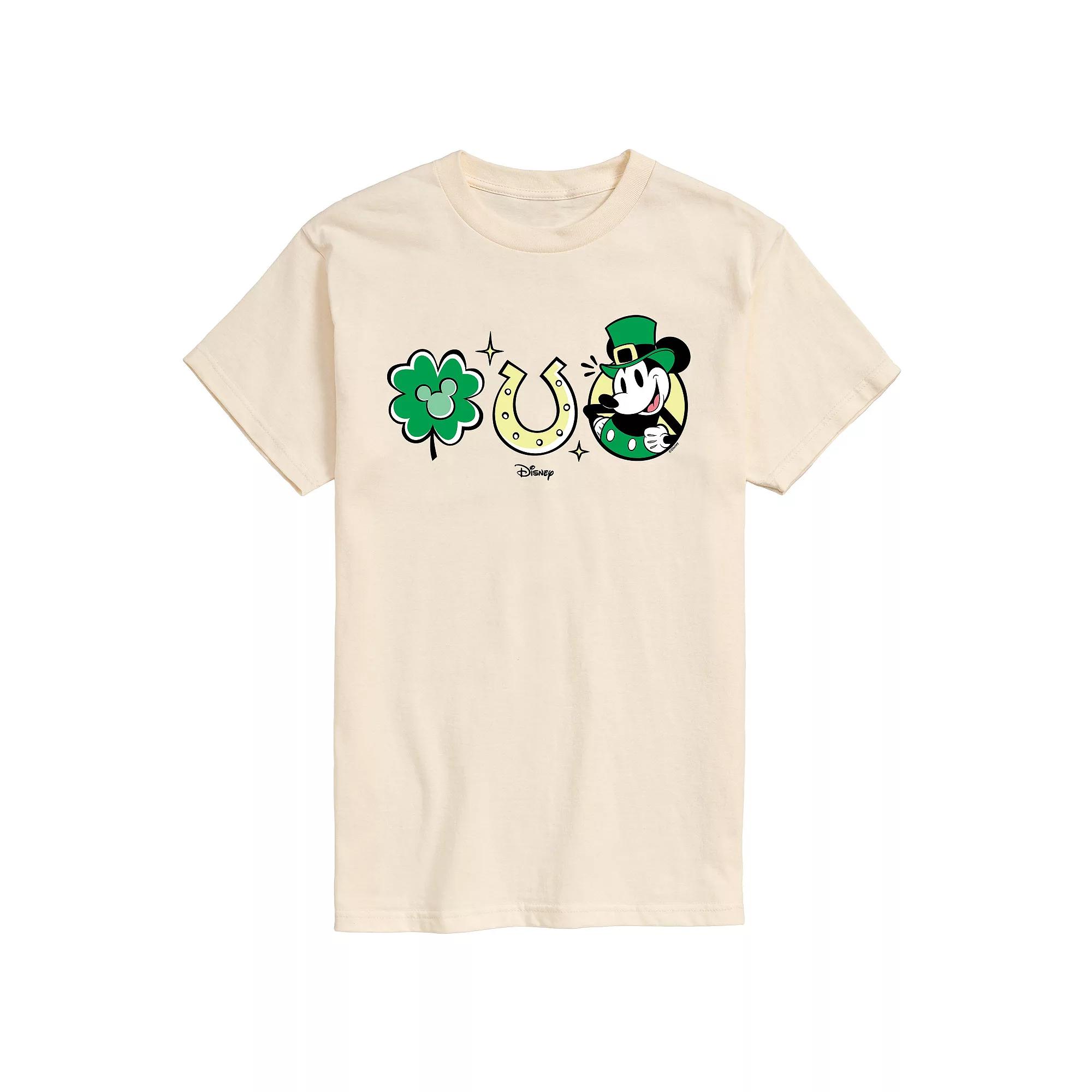 Disney's Mickey Mouse Men's St Patrick's Icons Graphic Tee,  Product Image
