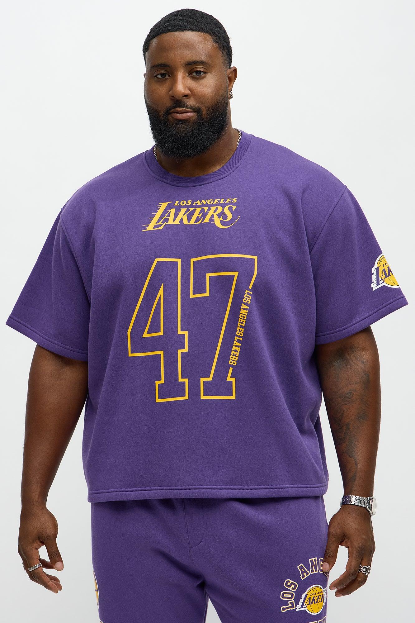Lakers Oversized Tee - Purple Male Product Image