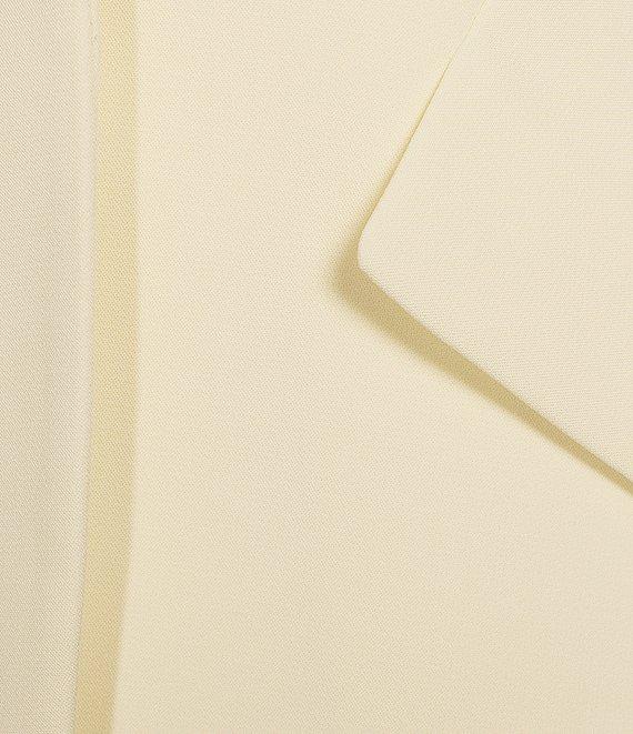 Muse by Marchesa Daphne Stretch Crepe Notch Lapel Collar Neck Long Sleeve One Button Blazer Product Image