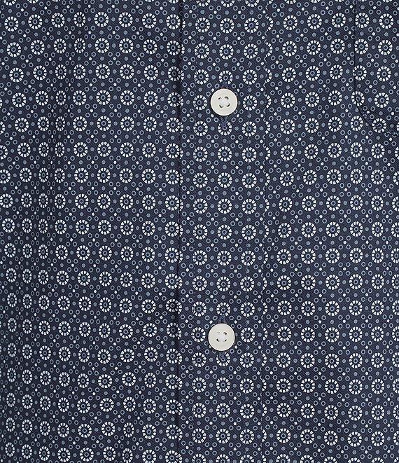 Cremieux Blue Label Performance Stretch Geo Print Twill Long Sleeve Woven Shirt Product Image