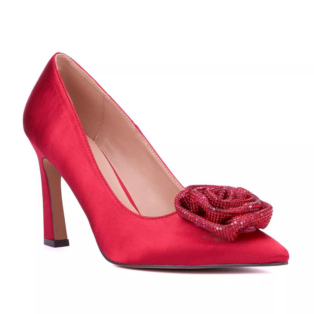 New York & Company® Ilyana Women's Pump Heels, Size: 8.5, Red Product Image