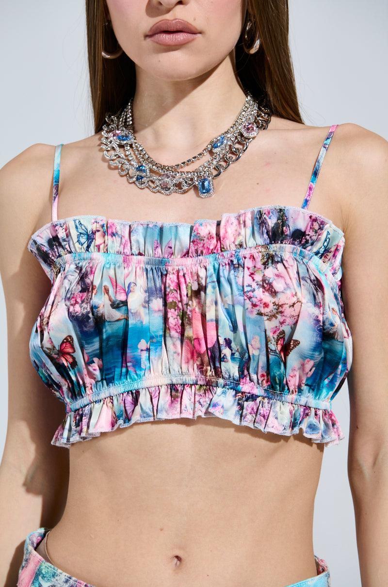 AKIRA Female Fantasy Printed Denim Pants | mall Product Image